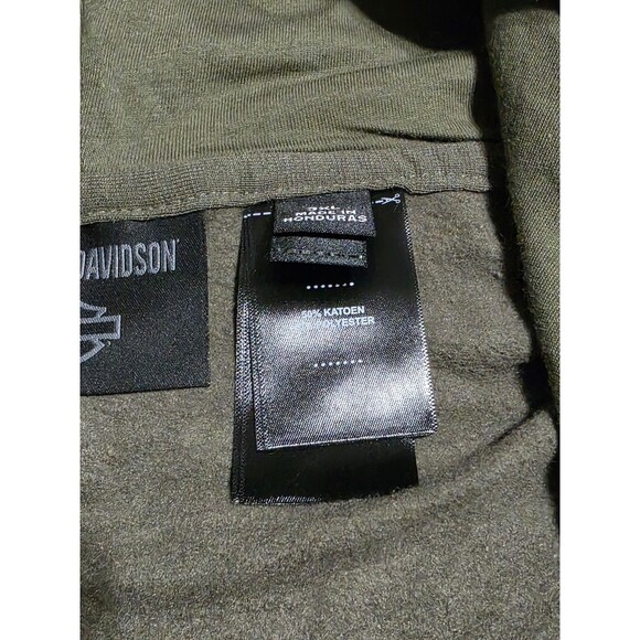 New Skull 1903 Harley-Davidson Motorcycle Men's Zip-Up Fleece Hoodie Size 3XL - Picture 3 of 8